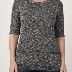Express Black and Gray Women's Sweater